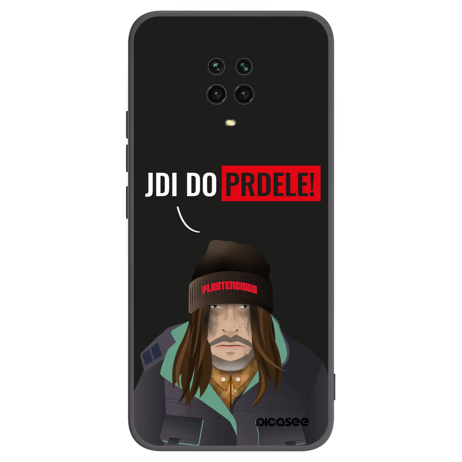 Picasee silikónový čierny obal pre Xiaomi Redmi Note 9S - Bezďák