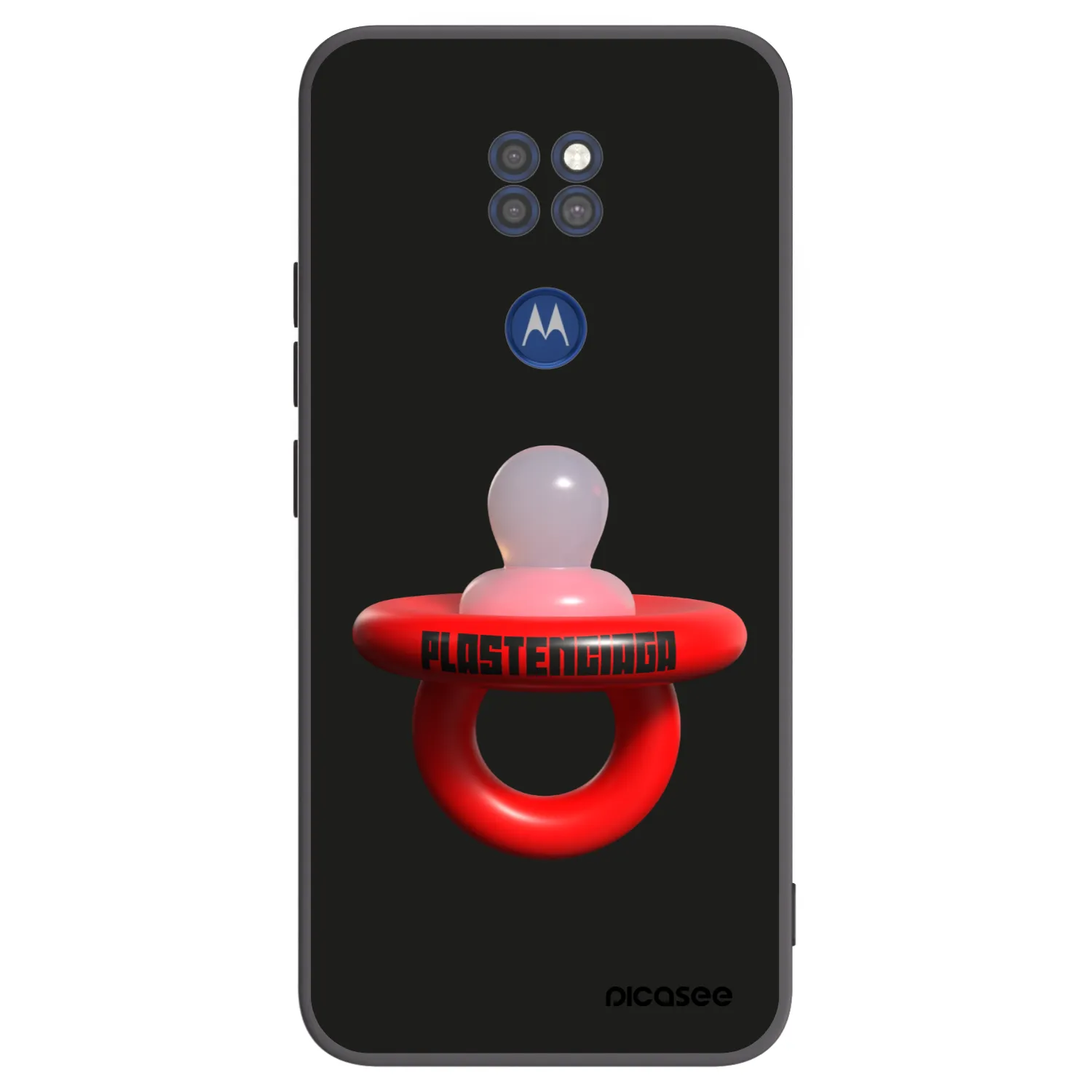 Picasee silikónový čierny obal pre Motorola Moto G9 Play - Le Dudel