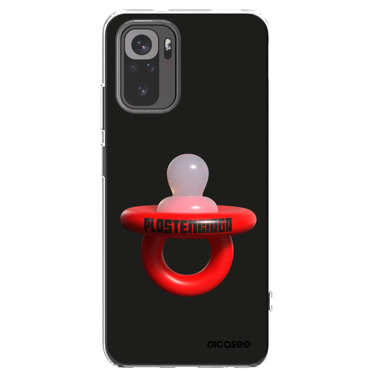 Picasee silikónový prehľadný obal pre Xiaomi Redmi Note 10 - Le Dudel