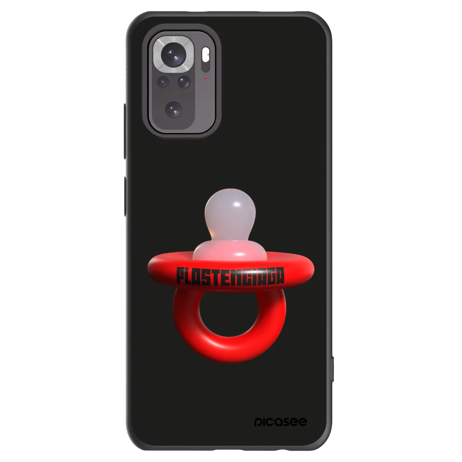 Picasee silikónový čierny obal pre Xiaomi Redmi Note 10S - Le Dudel