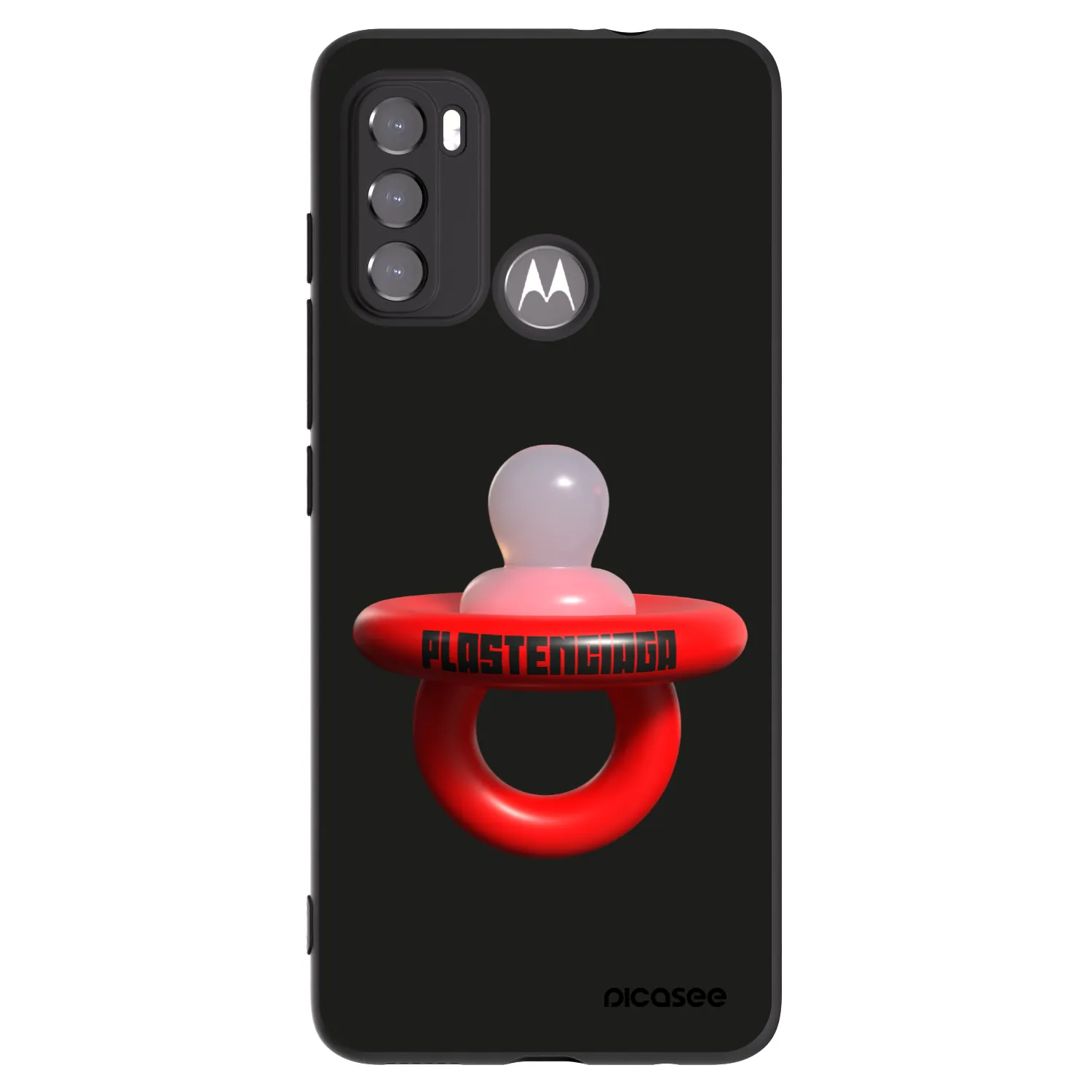 Picasee silikónový čierny obal pre Motorola Moto G60 - Le Dudel