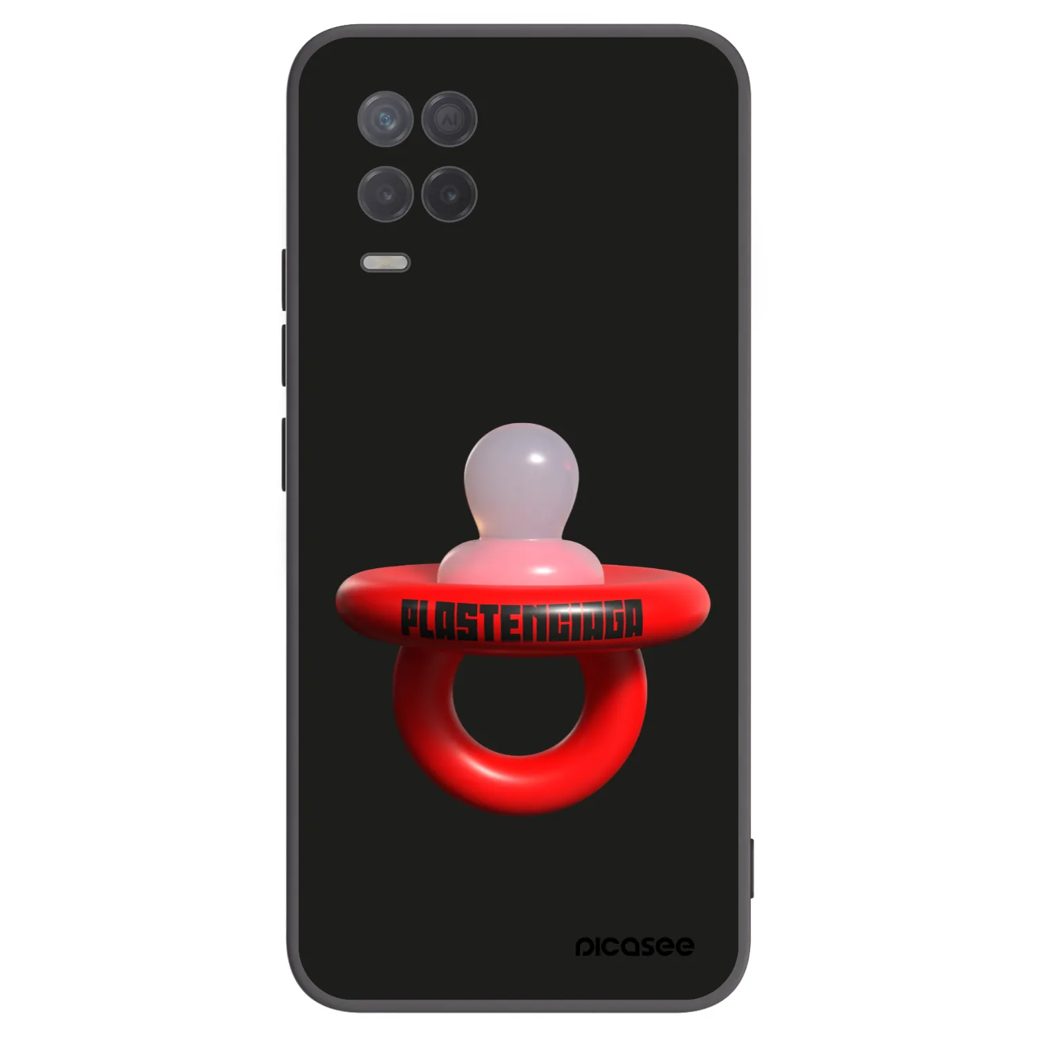 Picasee silikónový čierny obal pre Realme 8 5G - Le Dudel