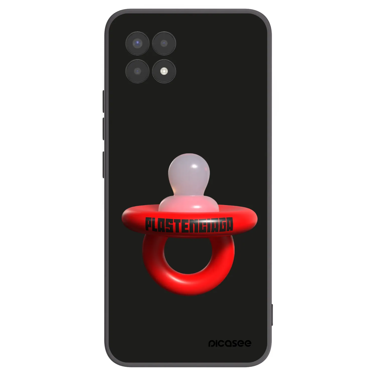 Picasee silikónový čierny obal pre Realme 8i - Le Dudel