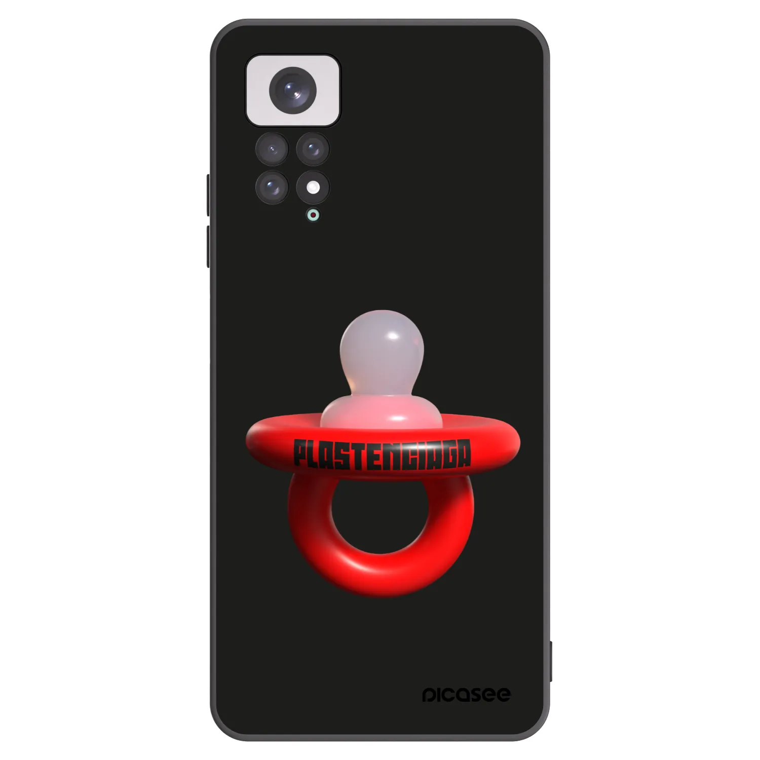 Picasee silikónový čierny obal pre Xiaomi Redmi Note 11 - Le Dudel