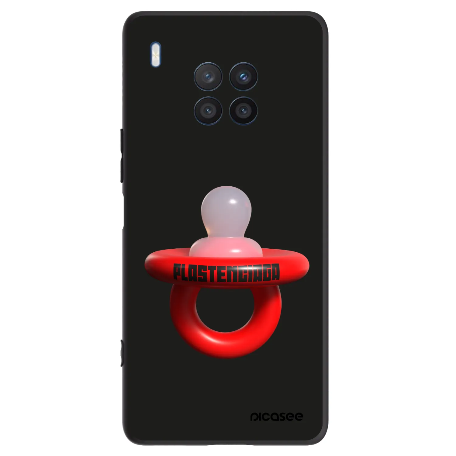 Picasee silikónový čierny obal pre Honor 50 Lite - Le Dudel