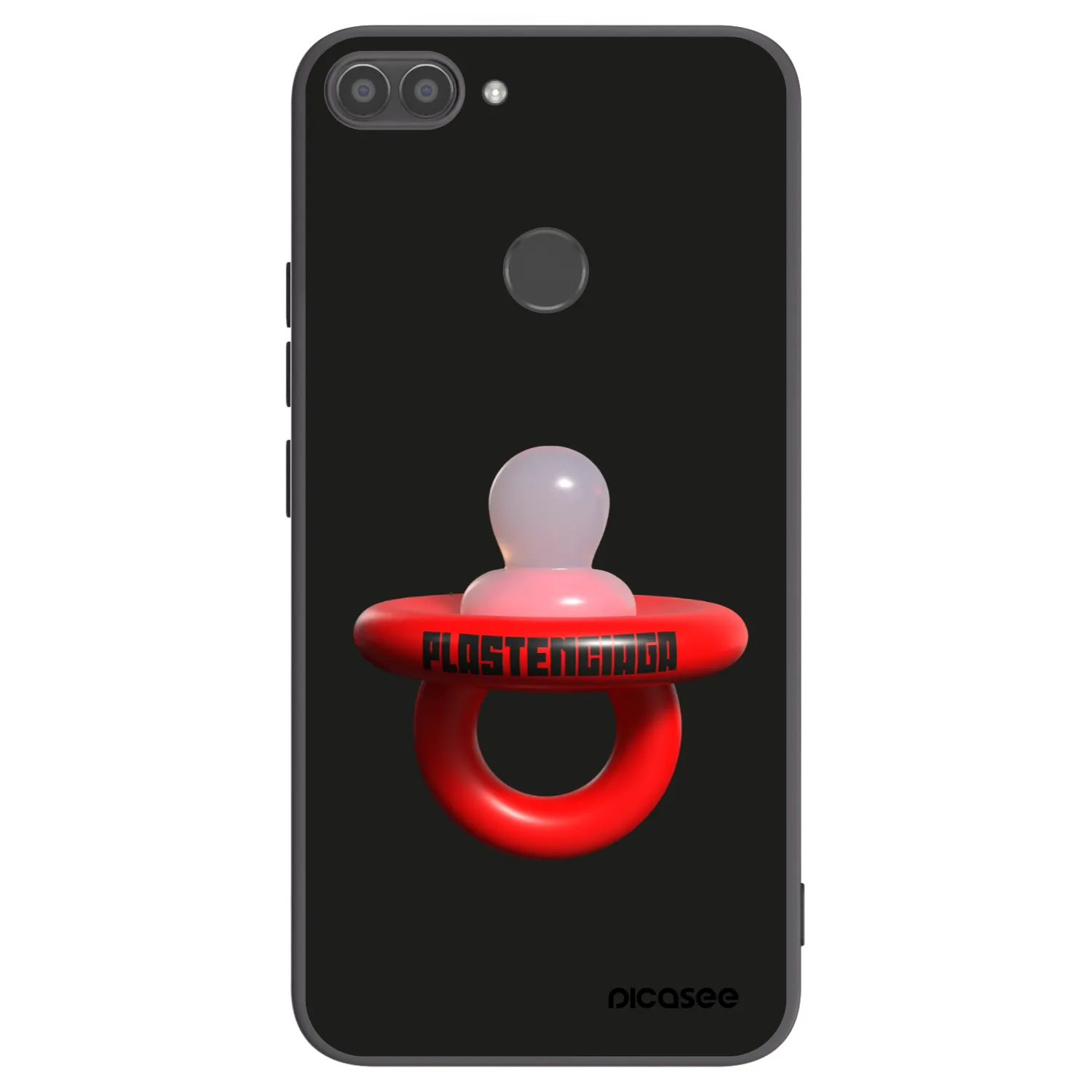 Picasee silikónový čierny obal pre Huawei P Smart - Le Dudel