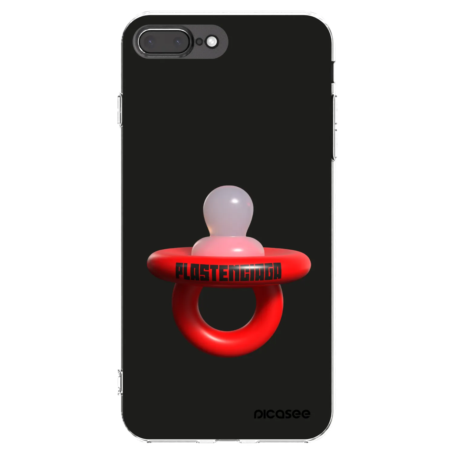 Picasee silikónový prehľadný obal pre Apple iPhone 8 Plus - Le Dudel