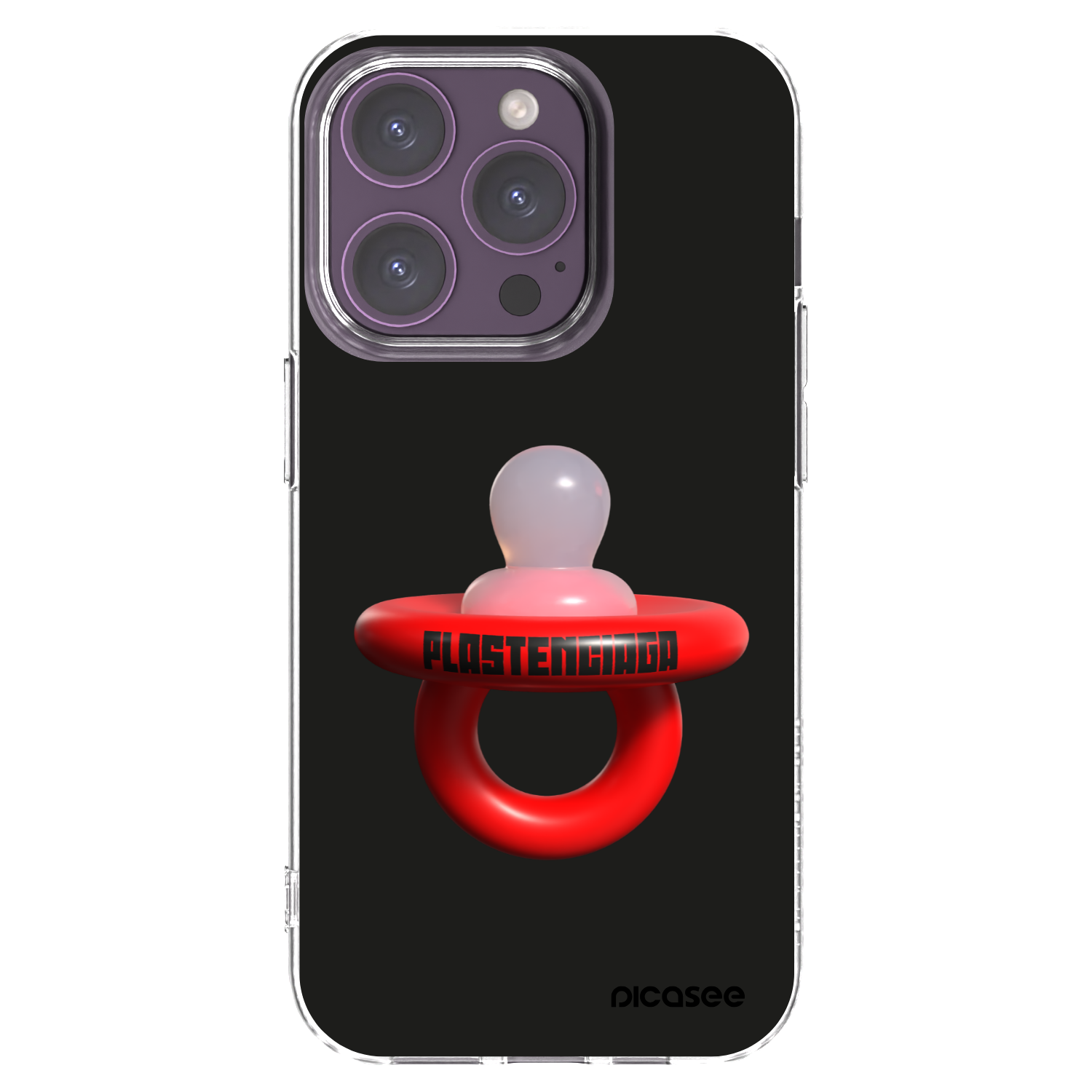 Picasee silikónový prehľadný obal pre Apple iPhone 14 Pro - Le Dudel