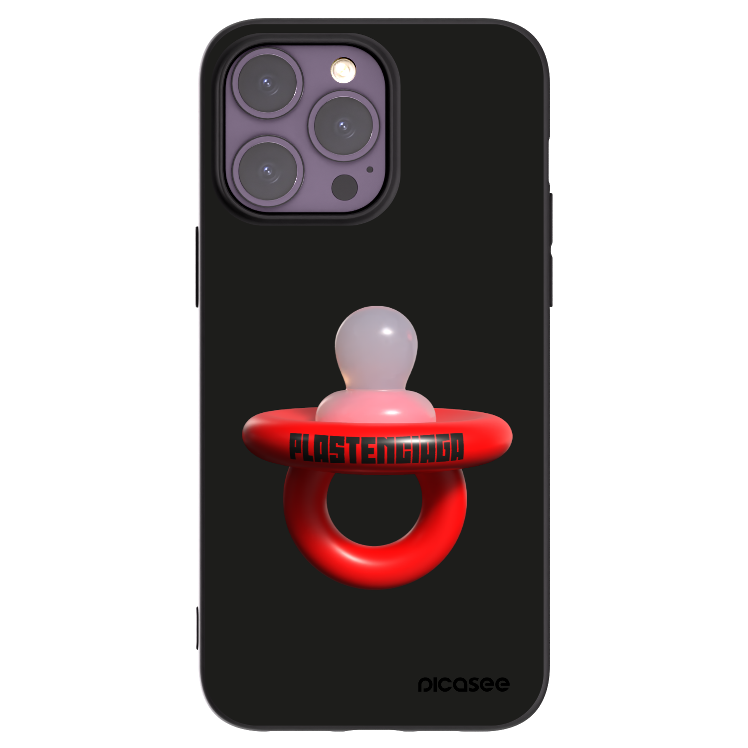 Picasee silikónový čierny obal pre Apple iPhone 14 Pro Max - Le Dudel