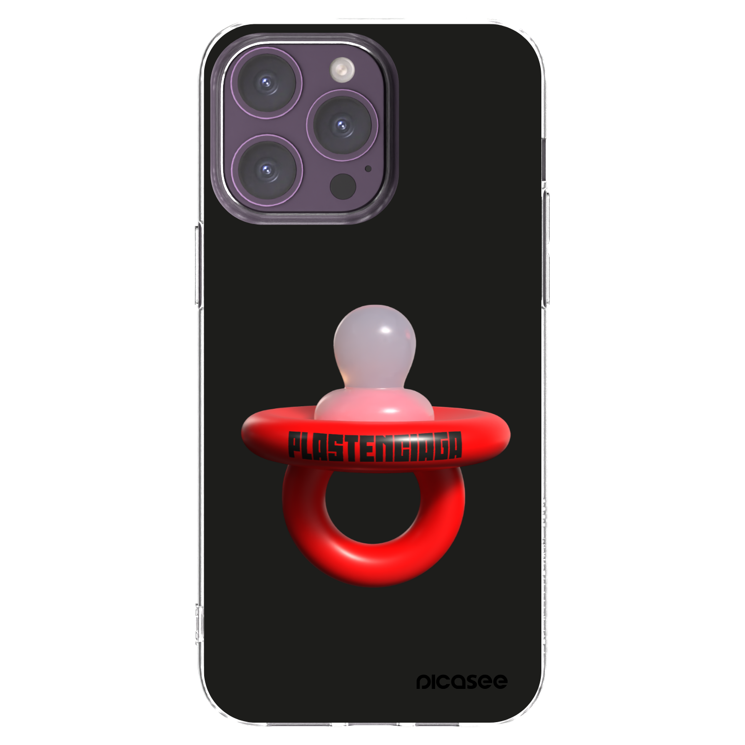 Picasee silikónový prehľadný obal pre Apple iPhone 14 Pro Max - Le Dudel
