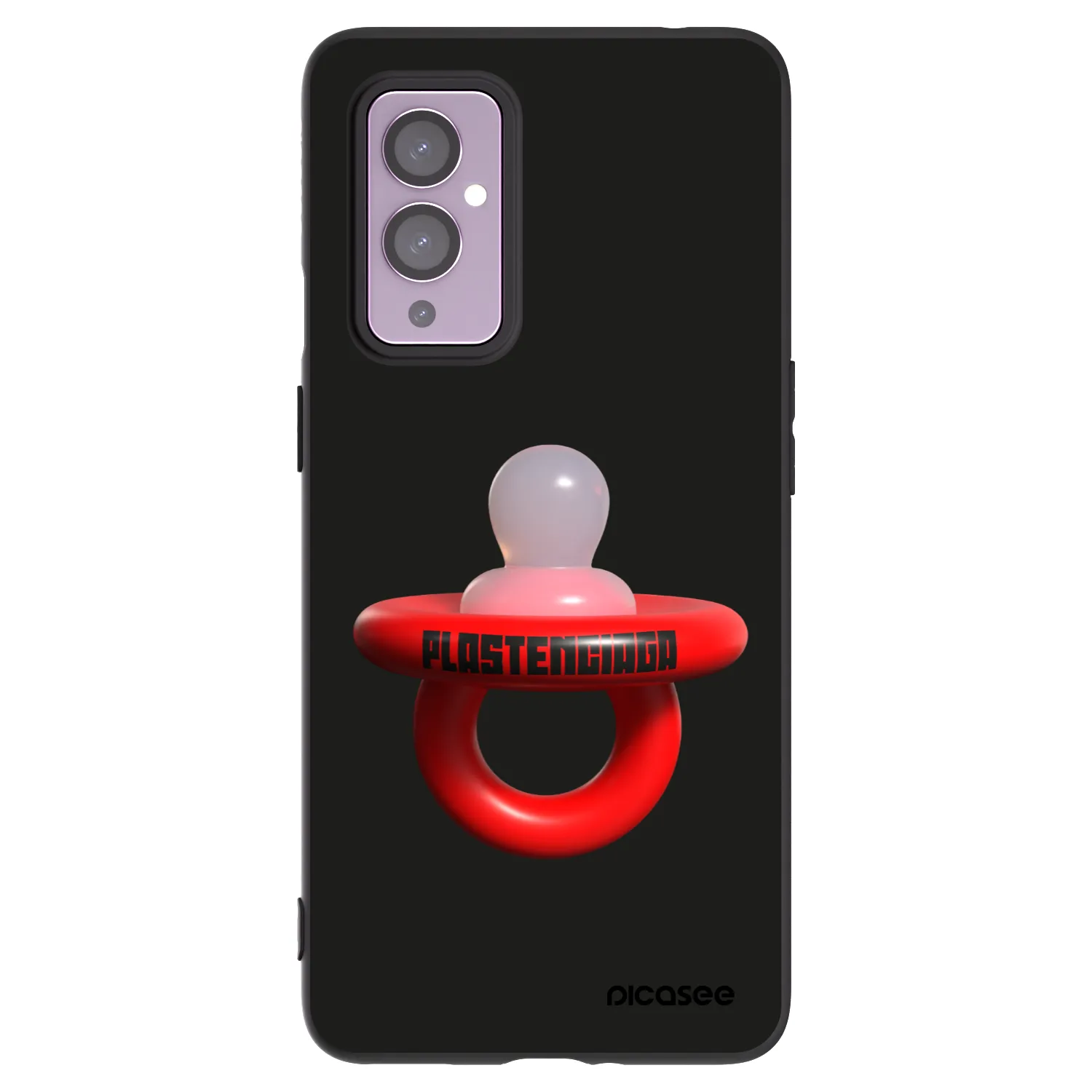Picasee silikónový čierny obal pre OnePlus 9 - Le Dudel
