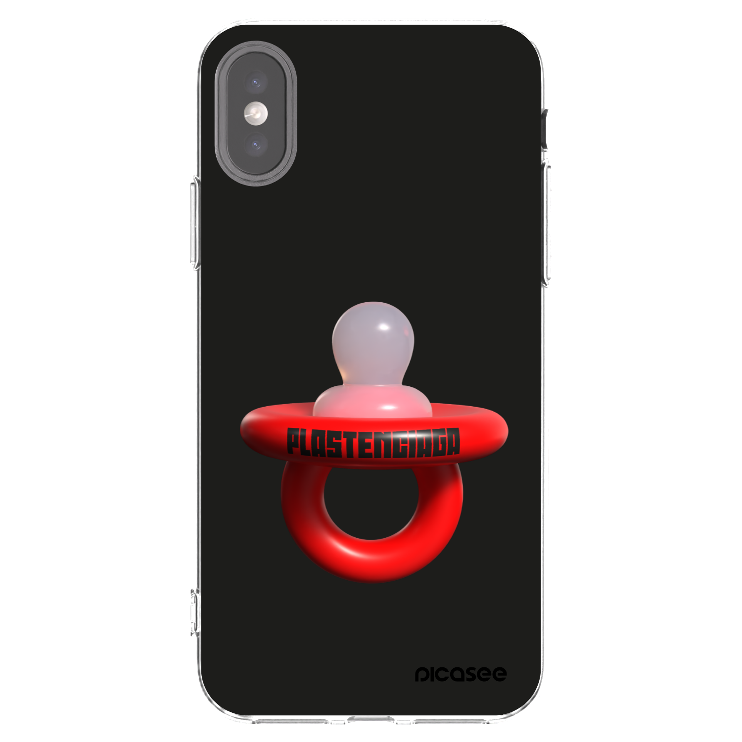 Silikónový prehľadný obal pre Apple iPhone X/XS - Le Dudel