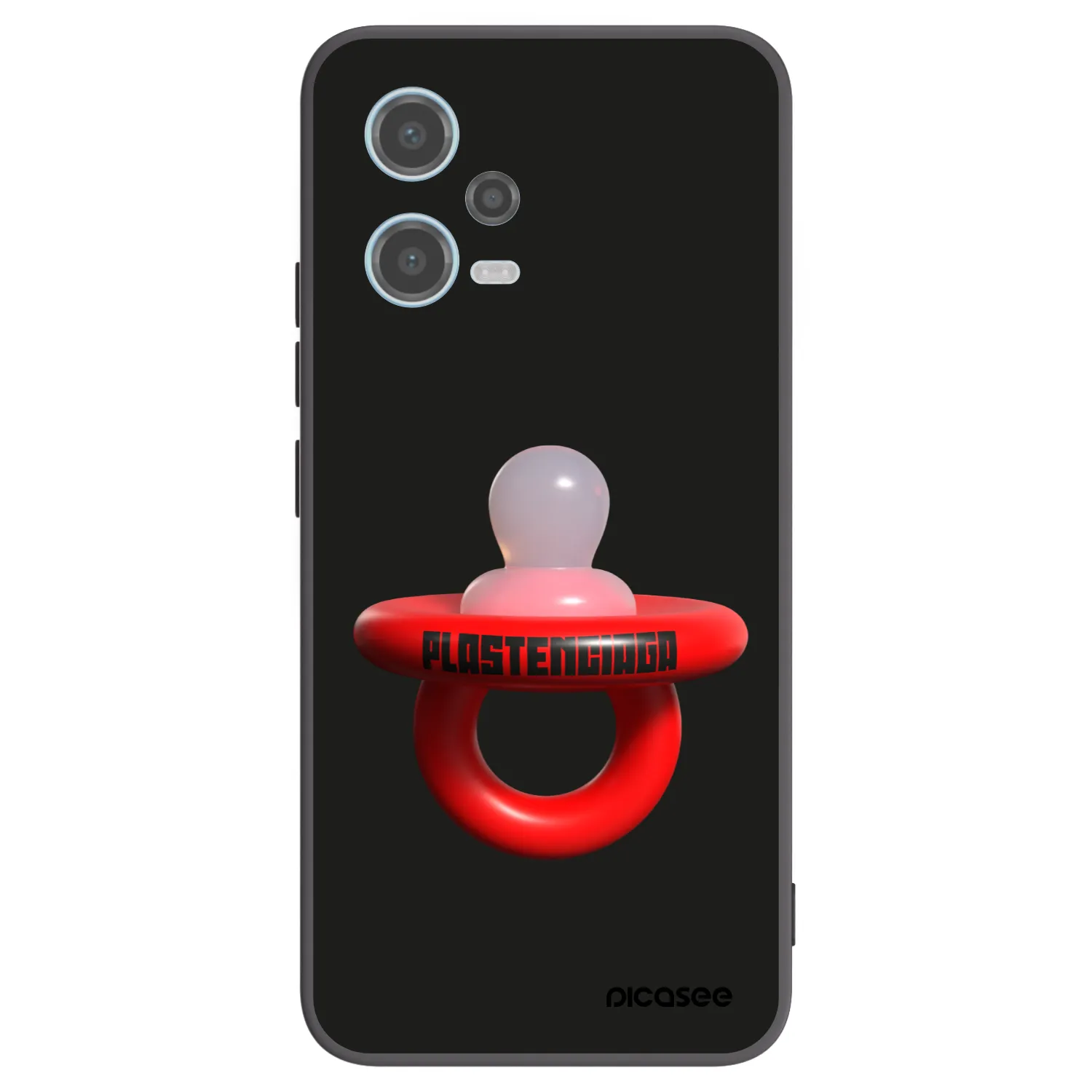 Picasee silikónový čierny obal pre Xiaomi Redmi Note 12 5G - Le Dudel