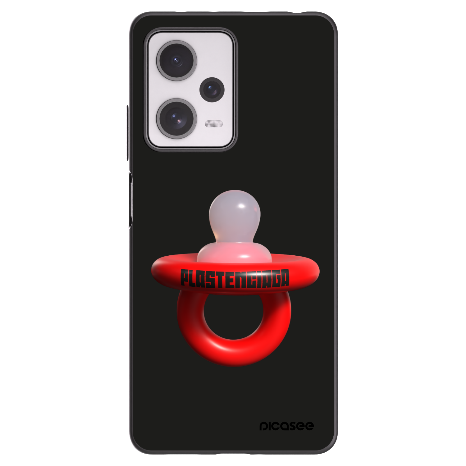 Picasee silikónový čierny obal pre Xiaomi Redmi Note 12 Pro+ 5G - Le Dudel