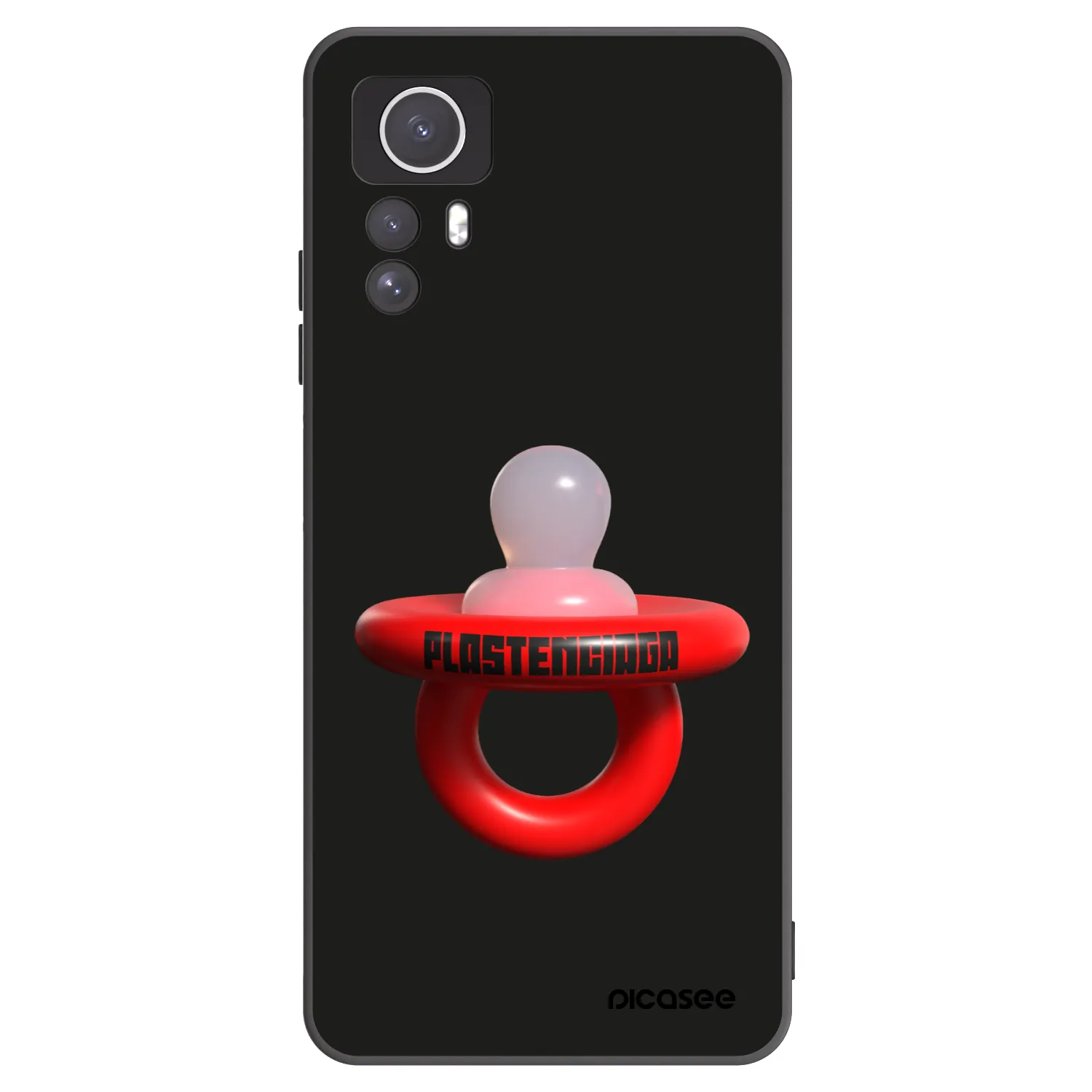 Picasee silikónový čierny obal pre Xiaomi Redmi Note 12S - Le Dudel