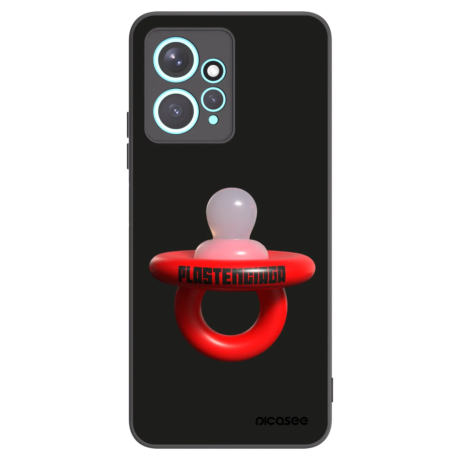 Picasee silikónový čierny obal pre Xiaomi Redmi Note 12 4G - Le Dudel