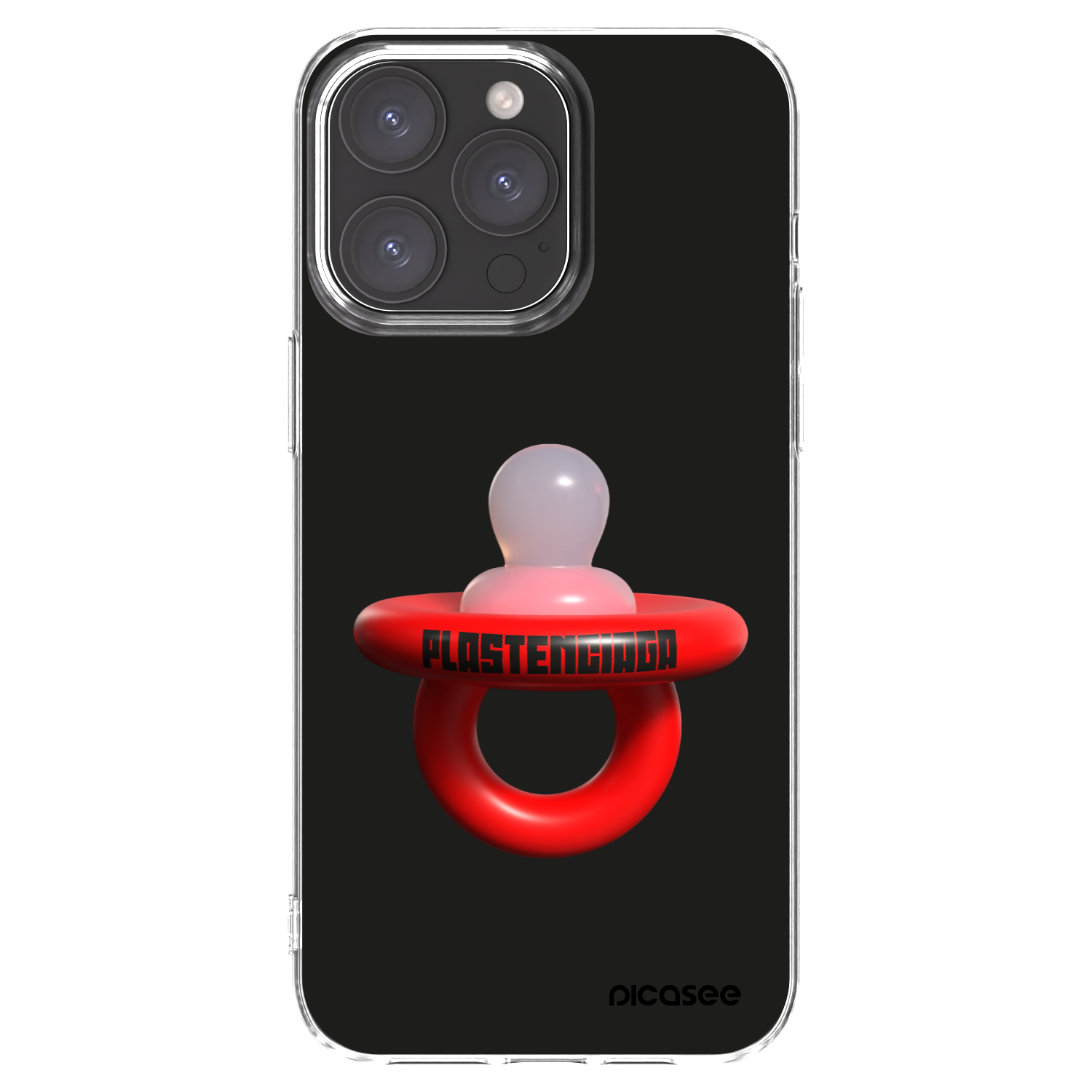 Picasee silikónový prehľadný obal pre Apple iPhone 15 Pro Max - Le Dudel