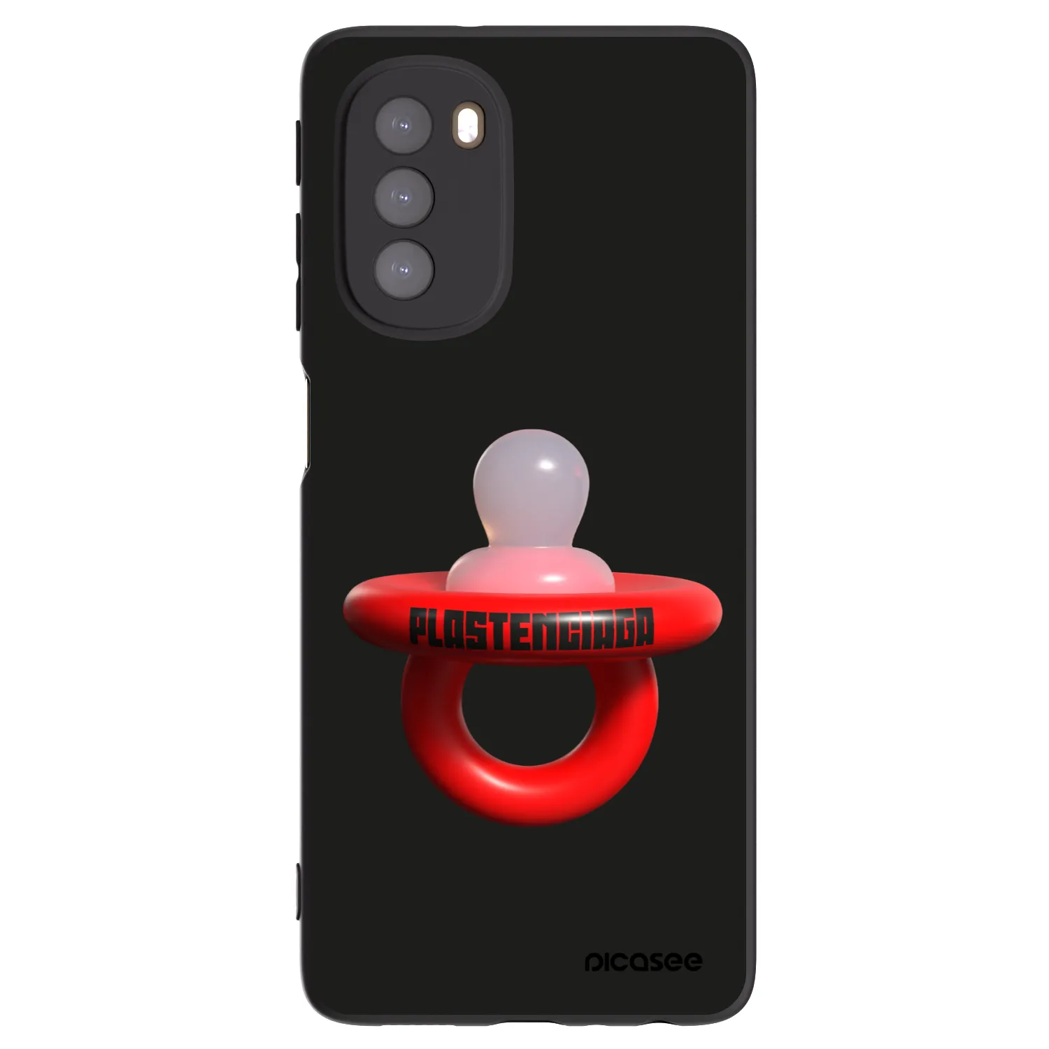 Picasee silikónový čierny obal pre Motorola Moto G51 - Le Dudel