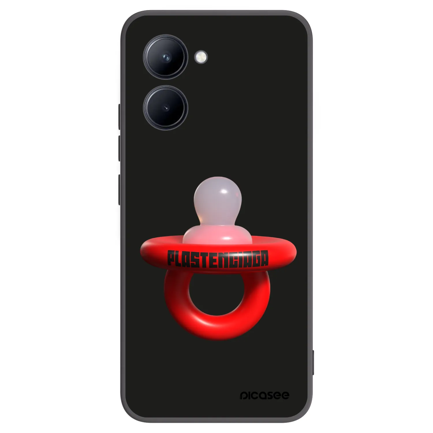 Picasee silikónový čierny obal pre Realme C33 (2023) - Le Dudel