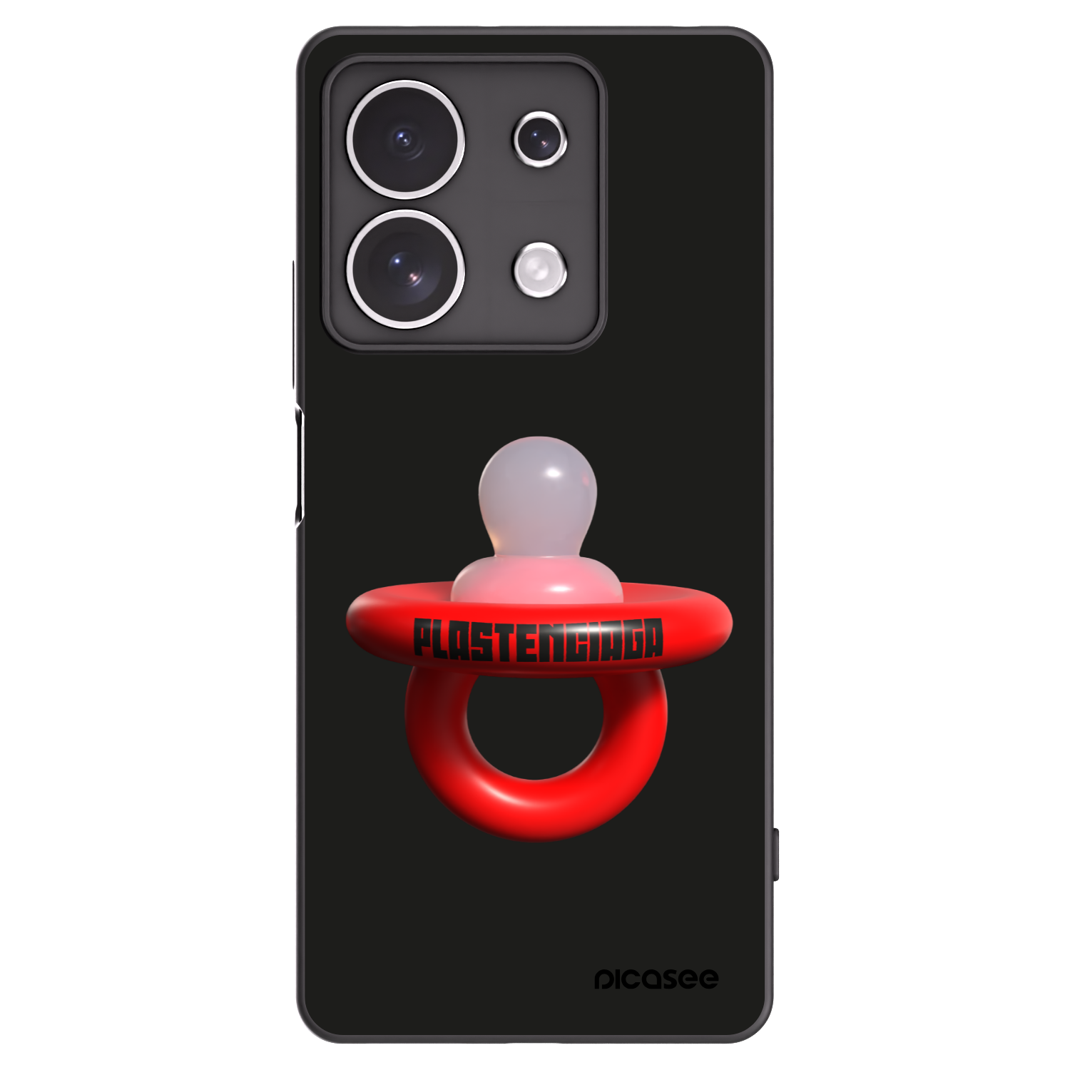 Picasee silikónový čierny obal pre Xiaomi Redmi Note 13 4G - Le Dudel