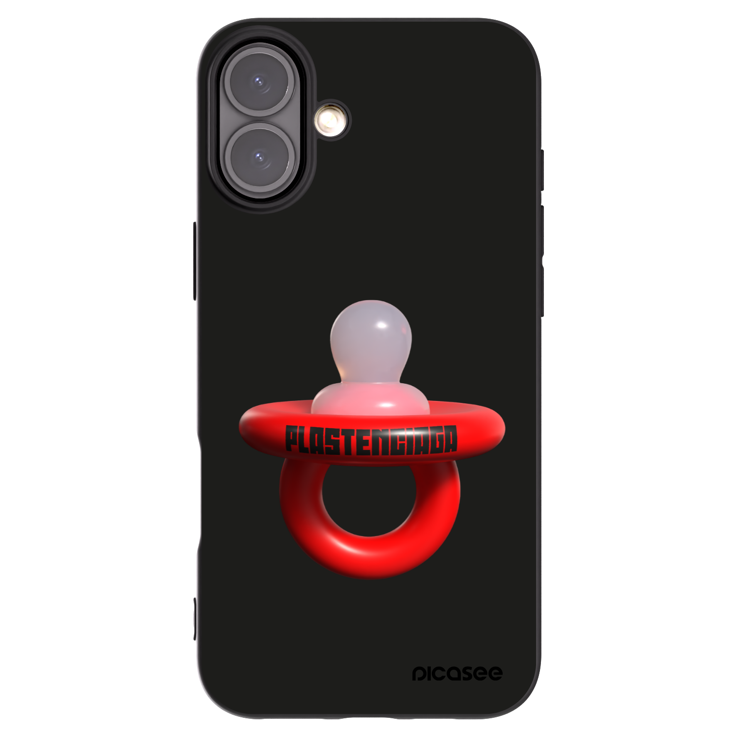 Picasee silikónový čierny obal pre Apple iPhone 16 Plus - Le Dudel