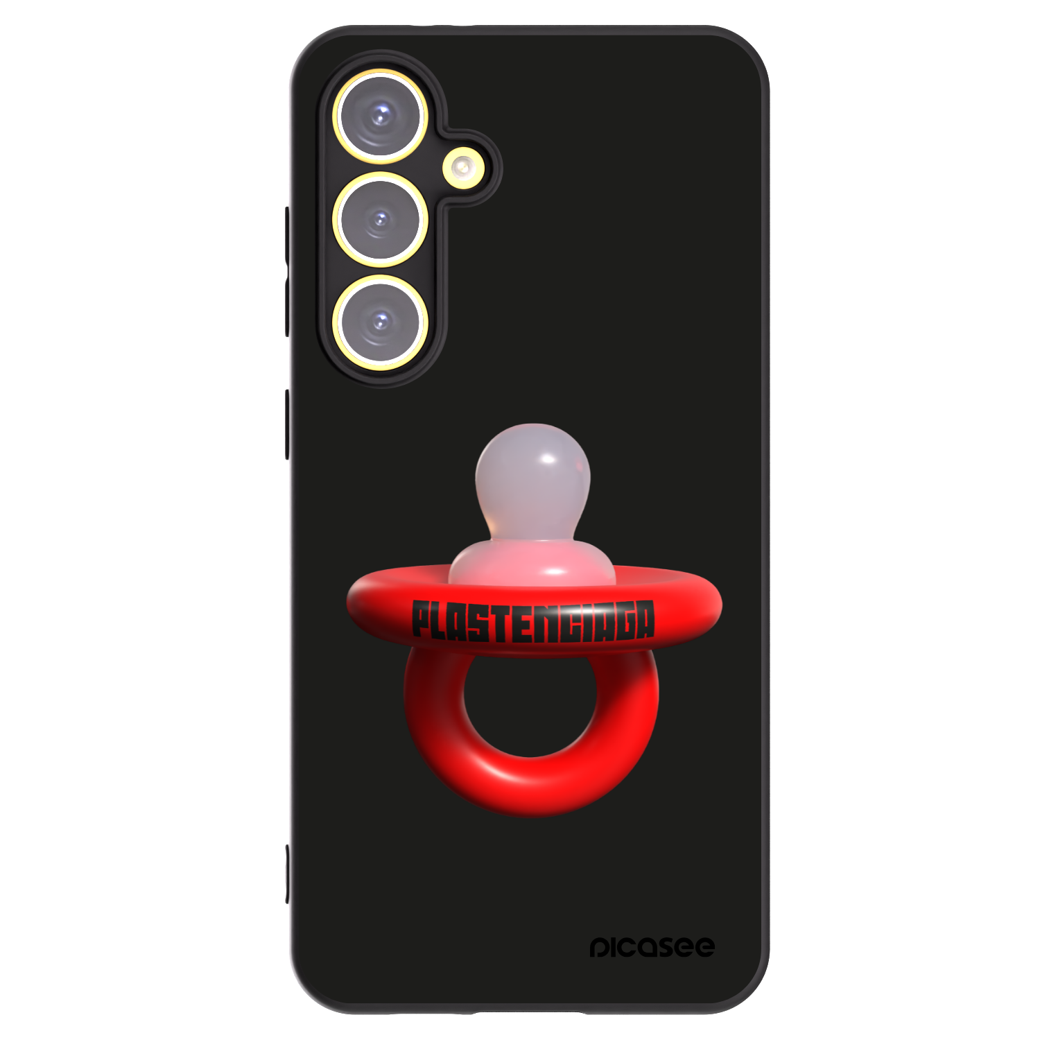 Picasee silikónový čierny obal pre Samsung Galaxy S24 FE S721B - Le Dudel