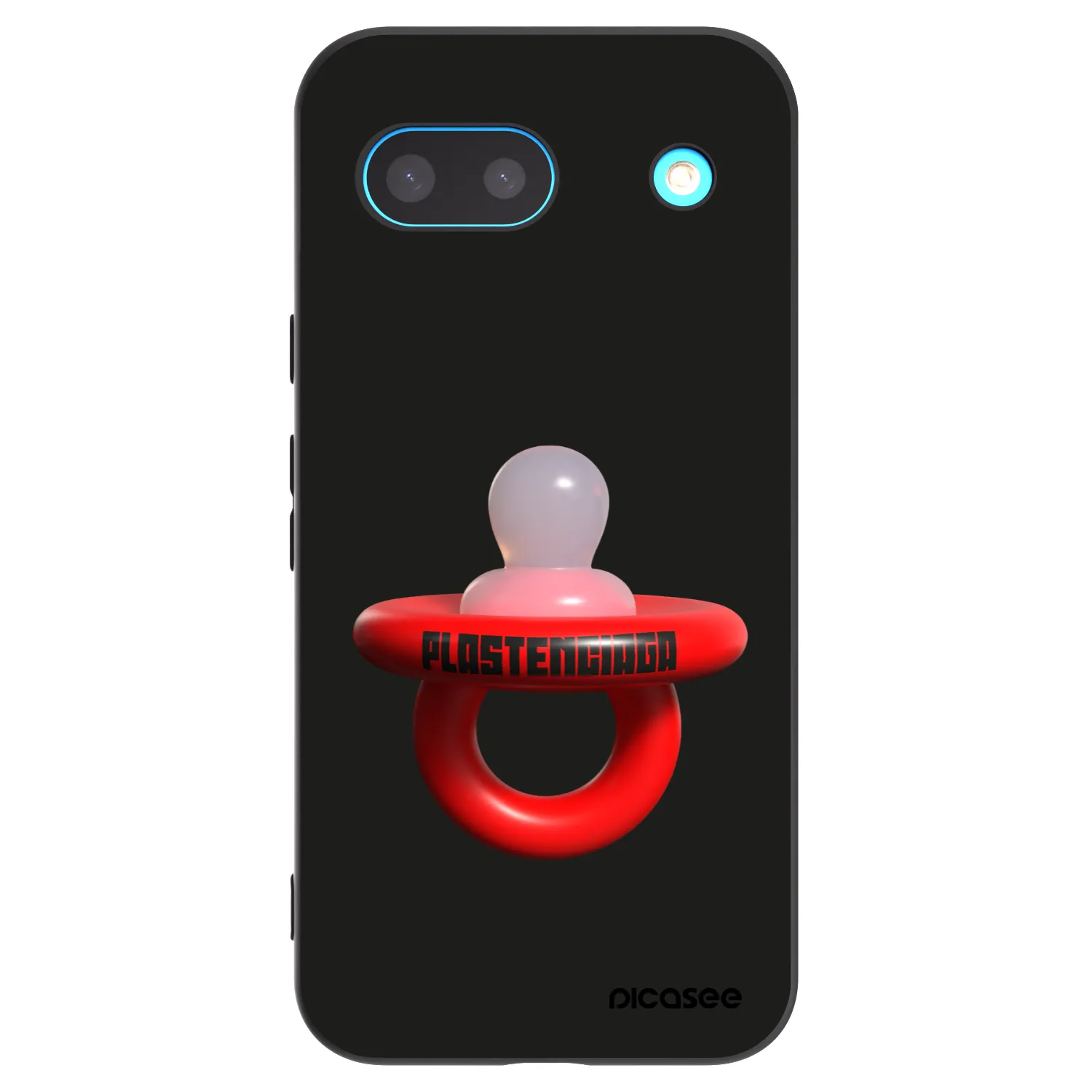 Picasee silikónový čierny obal pre Google Pixel 8a - Le Dudel