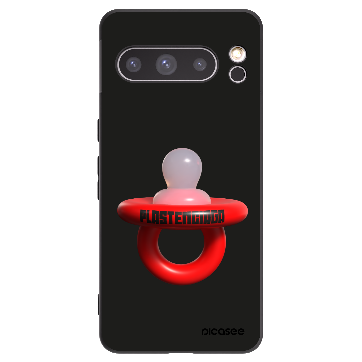 Picasee silikónový čierny obal pre Google Pixel 8 Pro - Le Dudel