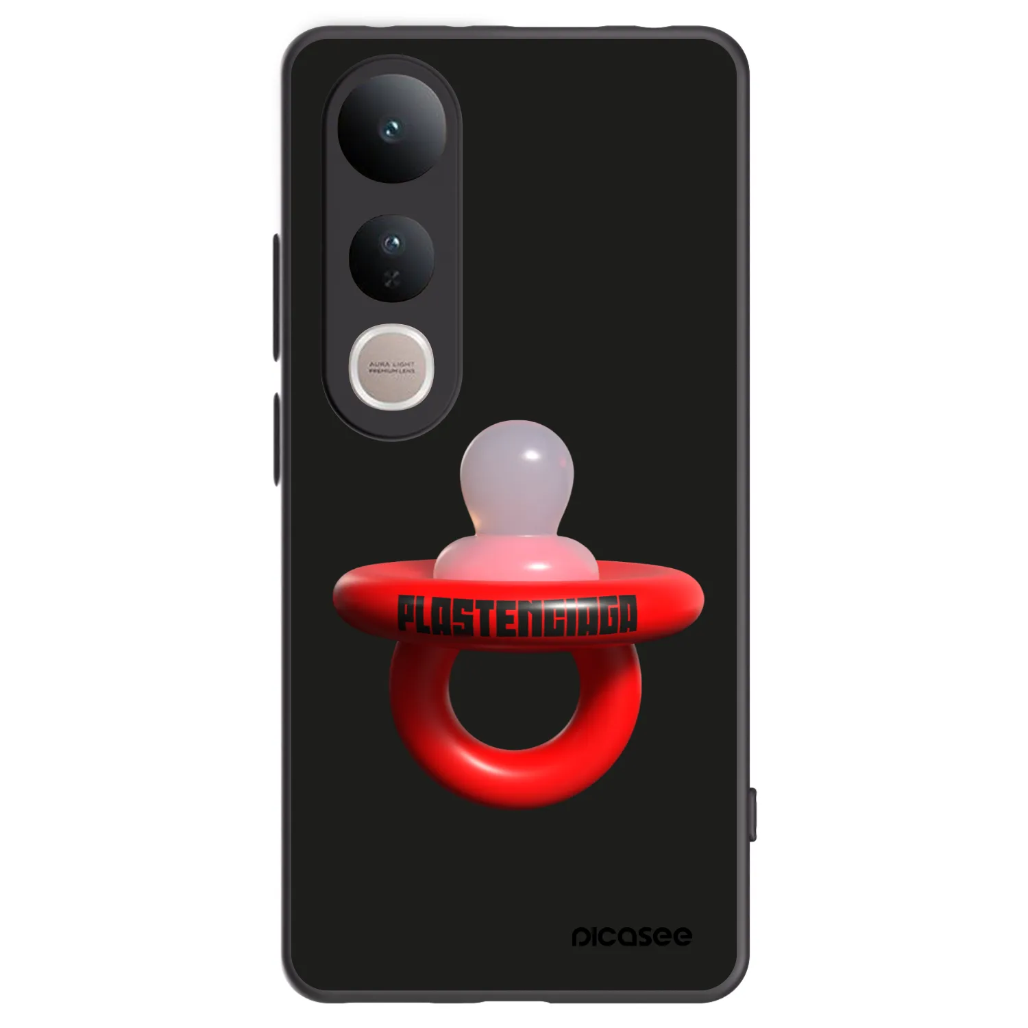 Picasee silikónový čierny obal pre Vivo V50 Lite 5G - Le Dudel