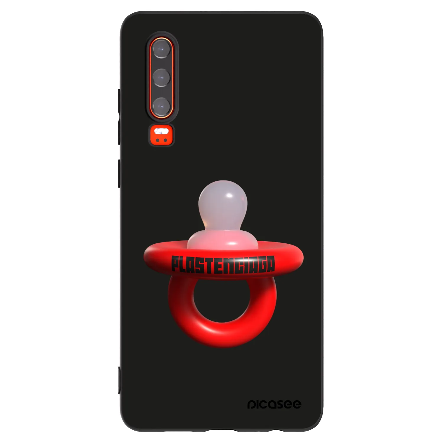 Picasee silikónový čierny obal pre Huawei P30 - Le Dudel