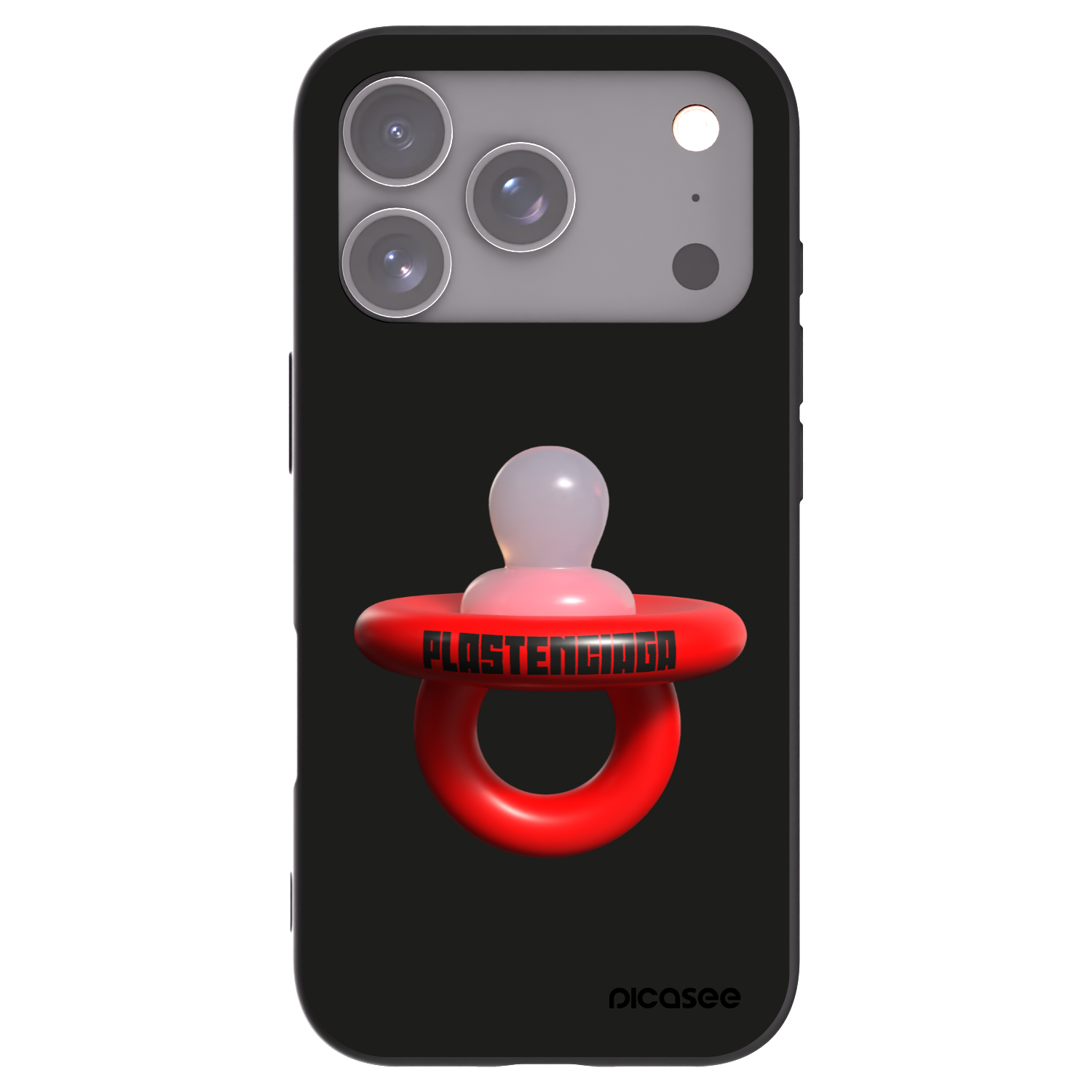 Picasee silikónový čierny obal pre Apple iPhone 17 Pro - Le Dudel
