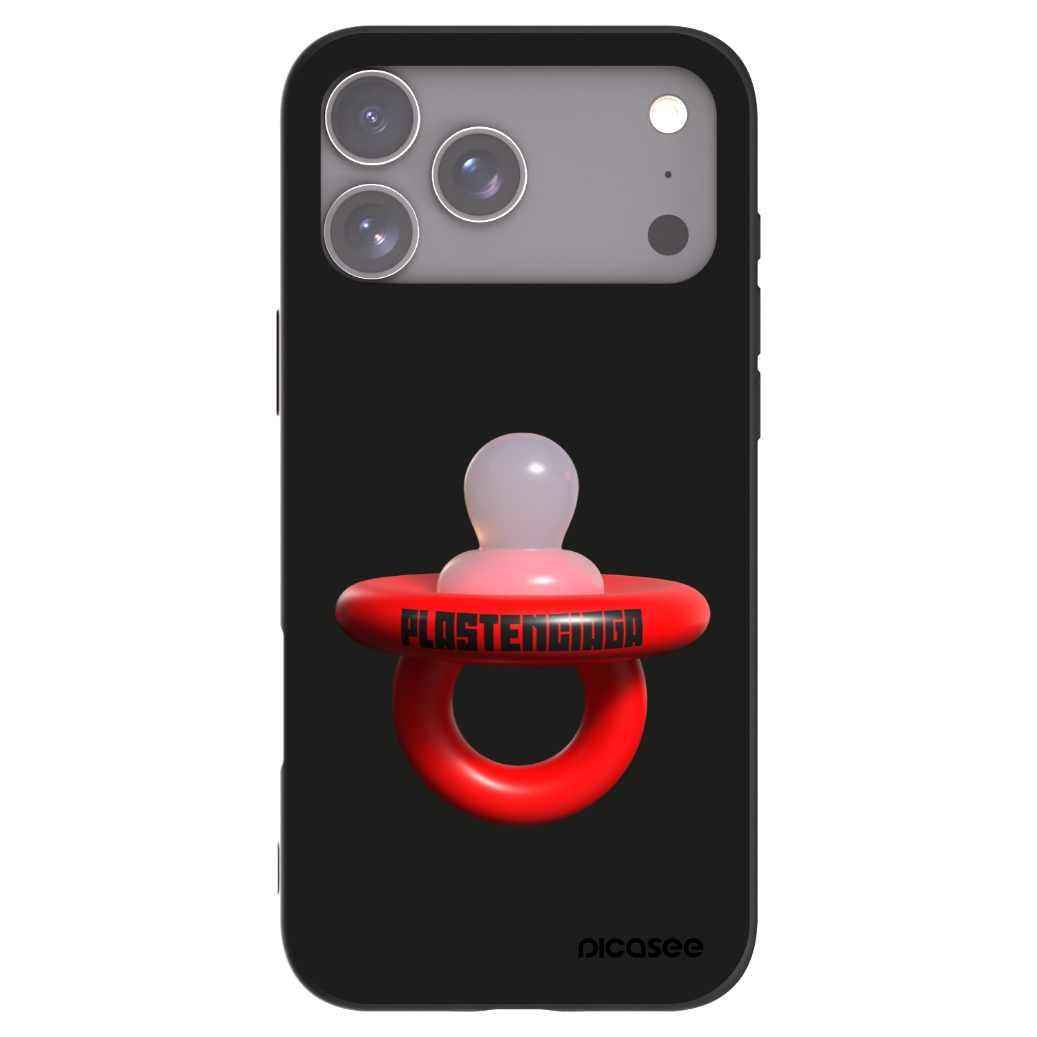 Picasee silikónový čierny obal pre Apple iPhone 17 Pro Max - Le Dudel