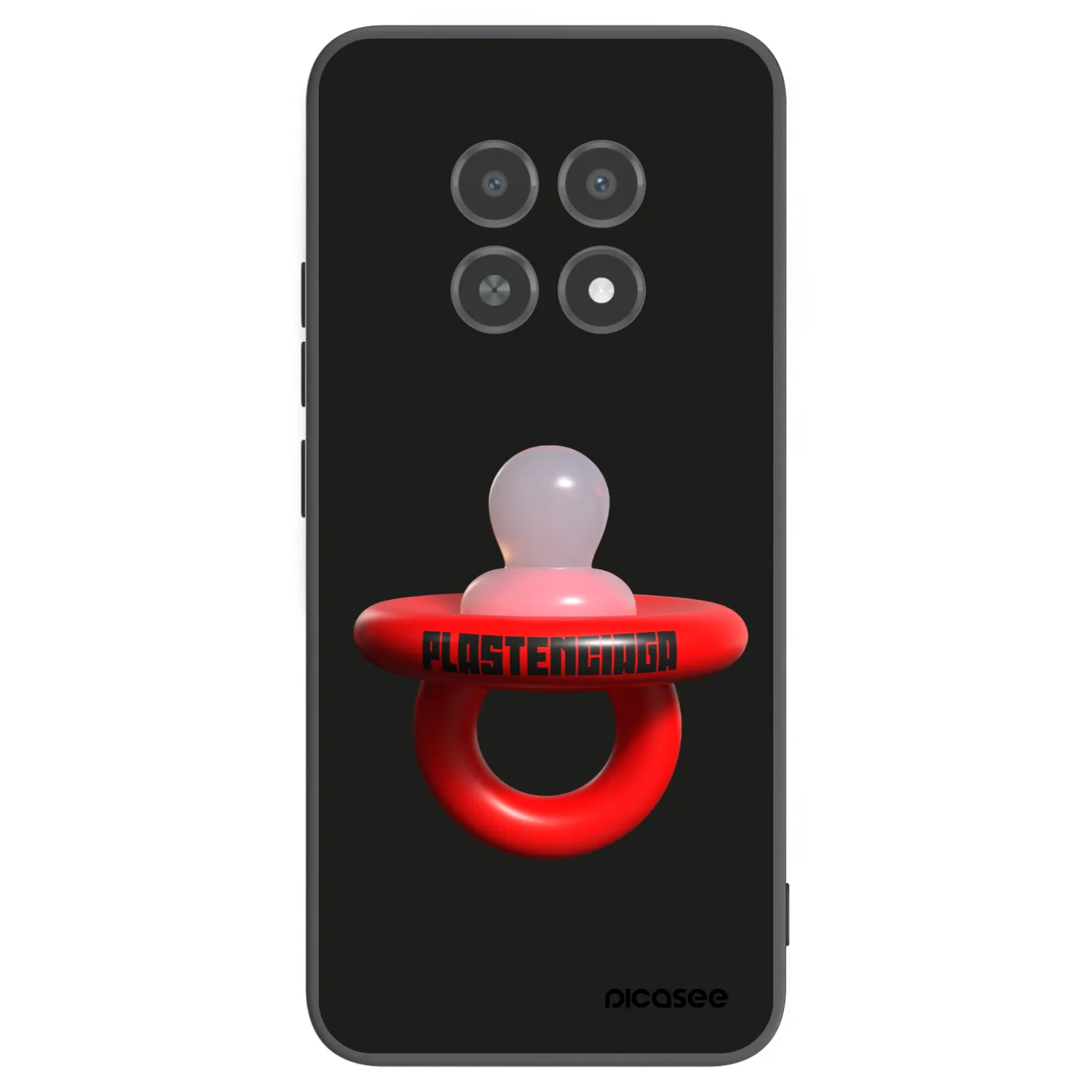 Picasee silikónový čierny obal pre Realme 12X - Le Dudel