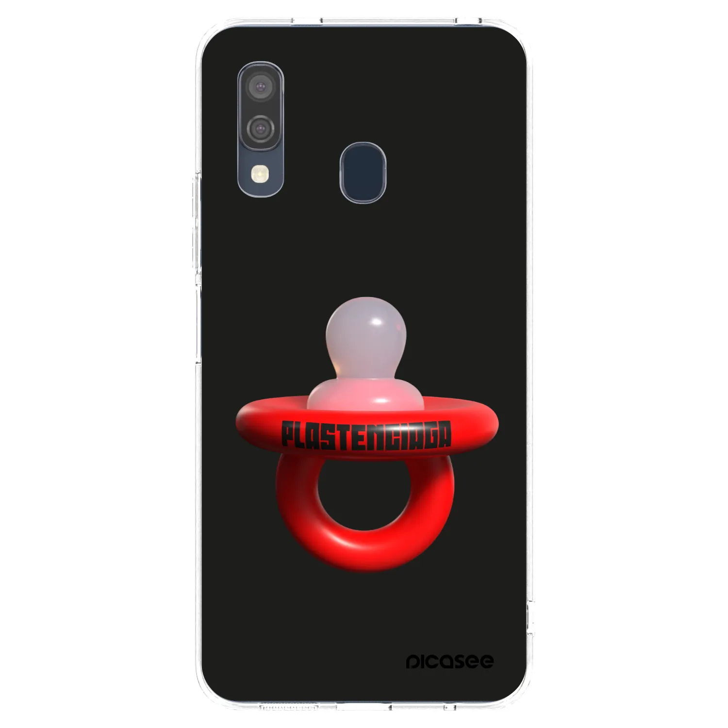 Picasee silikónový prehľadný obal pre Samsung Galaxy A40 A405F - Le Dudel