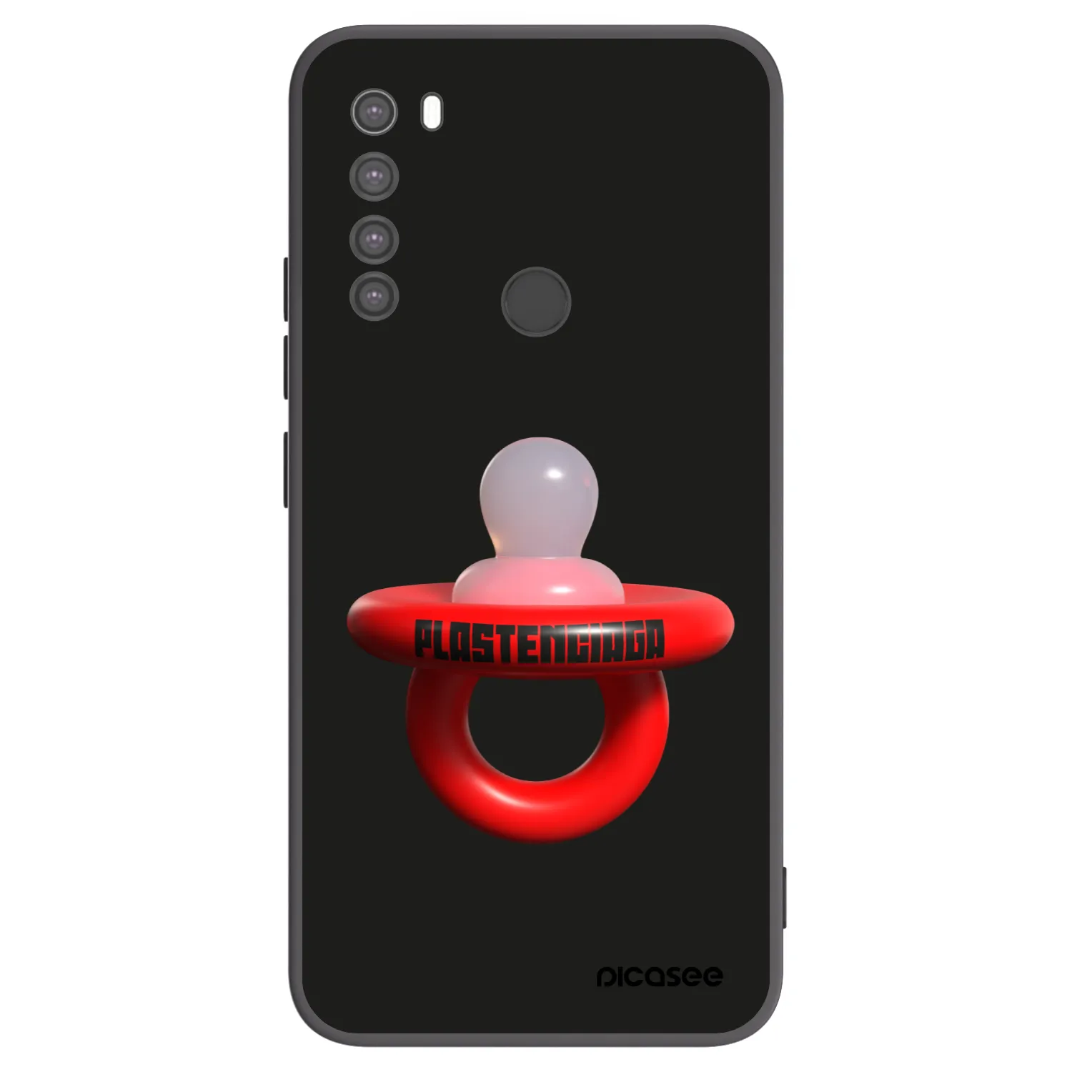 Picasee silikónový čierny obal pre Xiaomi Redmi Note 8 - Le Dudel