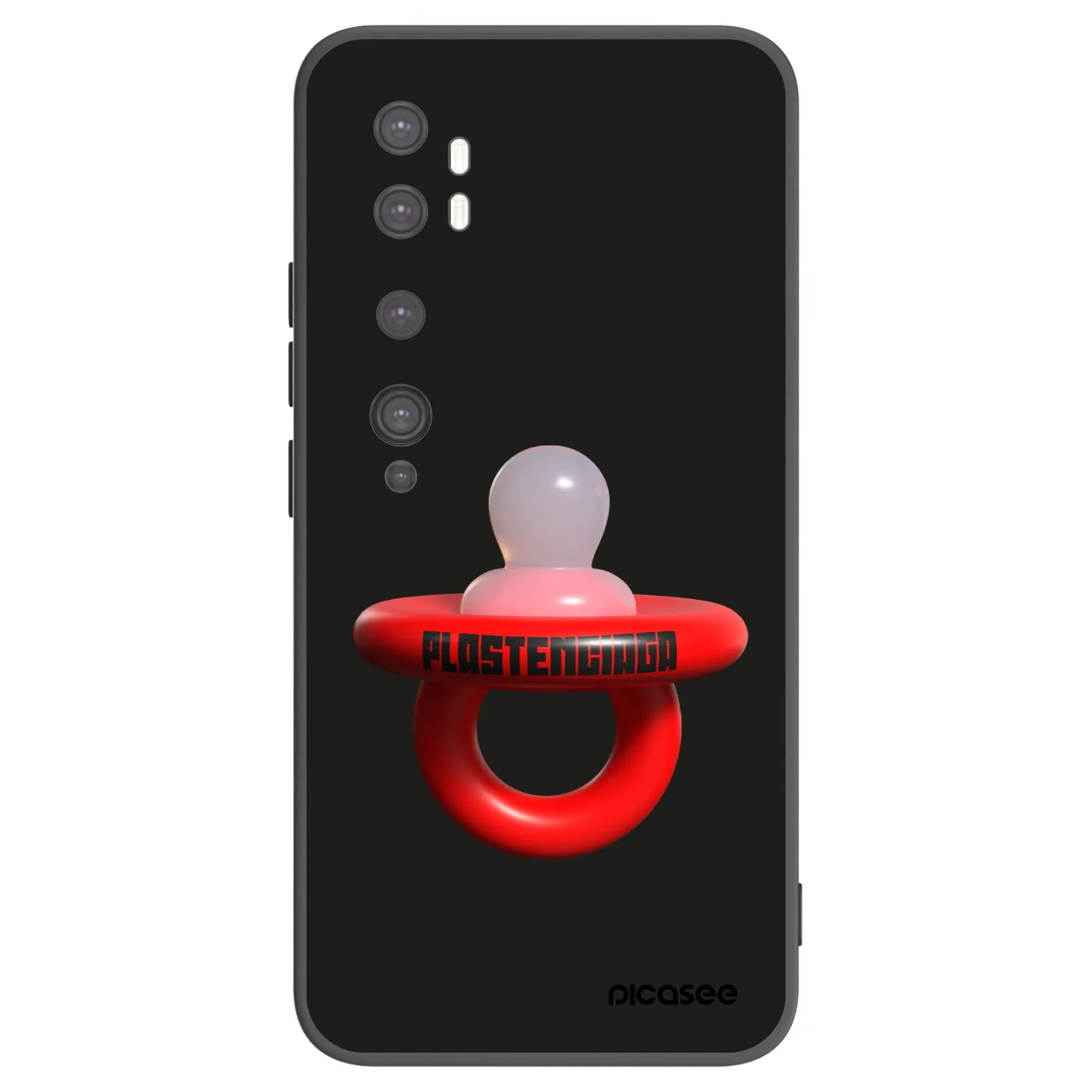 Picasee silikónový čierny obal pre Xiaomi Mi Note 10 (Pro) - Le Dudel