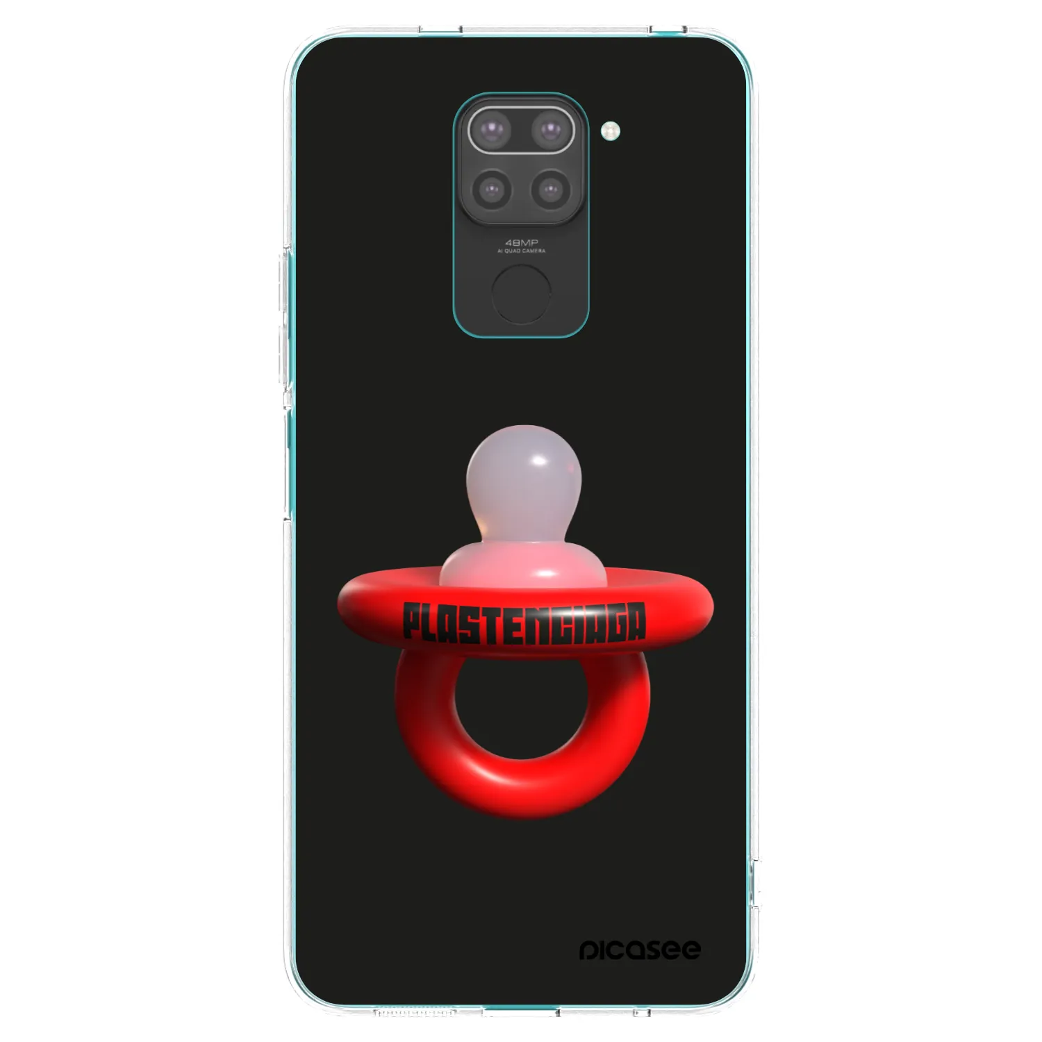 Picasee silikónový čierny obal pre Xiaomi Redmi Note 9 - Le Dudel