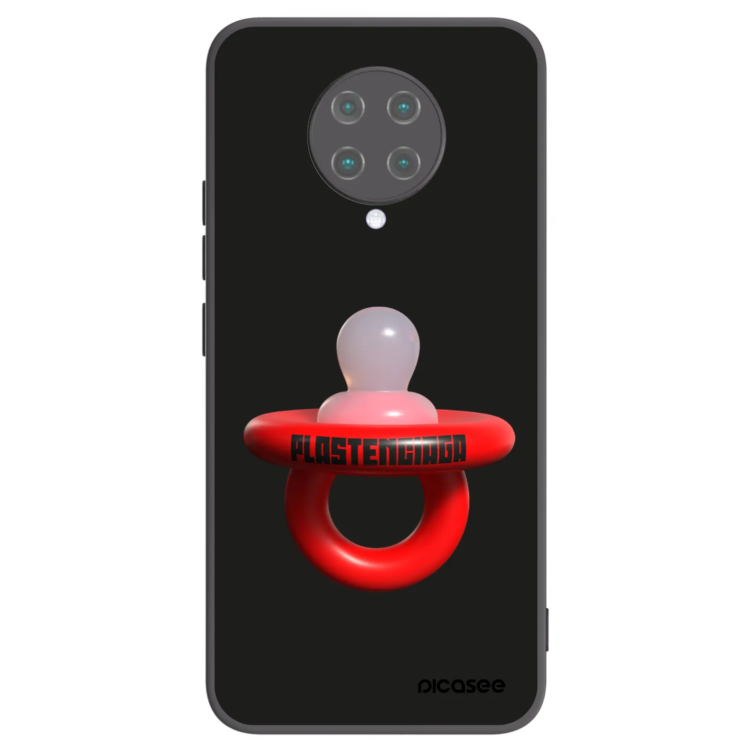 Picasee silikónový čierny obal pre Xiaomi Poco F2 Pro - Le Dudel