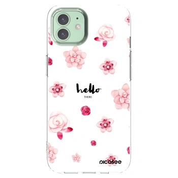Picasee silikónový prehľadný obal pre Apple iPhone 12 Pro - Hello there