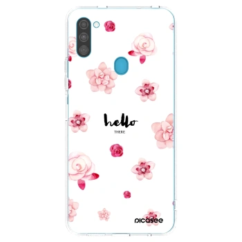 Picasee silikónový prehľadný obal pre Samsung Galaxy M11 - Hello there
