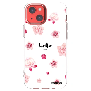 Picasee silikónový prehľadný obal pre Apple iPhone 13 mini - Hello there