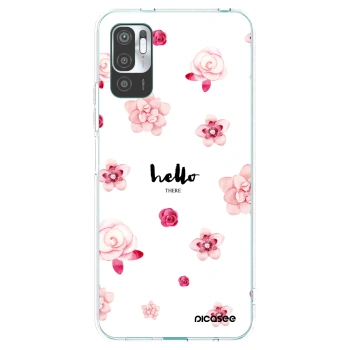 Picasee silikónový prehľadný obal pre Xiaomi Redmi Note 10 5G - Hello there