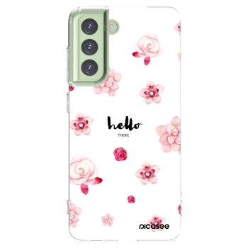 Picasee silikónový prehľadný obal pre Samsung Galaxy S21 FE 5G - Hello there