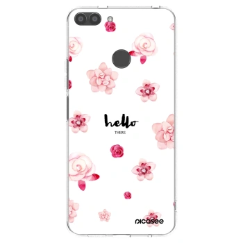 Picasee silikónový prehľadný obal pre Huawei P Smart - Hello there