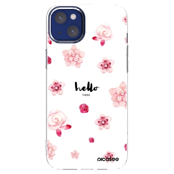 Picasee silikónový prehľadný obal pre Apple iPhone 14 Plus - Hello there