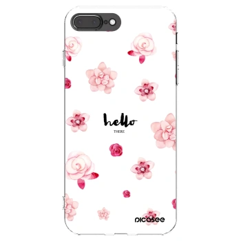 Picasee silikónový prehľadný obal pre Apple iPhone 8 Plus - Hello there
