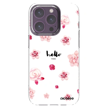 Picasee silikónový prehľadný obal pre Apple iPhone 14 Pro - Hello there