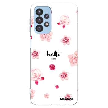 Picasee silikónový prehľadný obal pre Samsung Galaxy A23 A235F 4G - Hello there