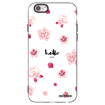Picasee silikónový čierny obal pre Apple iPhone 6/6S - Hello there