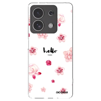 Picasee silikónový prehľadný obal pre Xiaomi Redmi Note 13 4G - Hello there